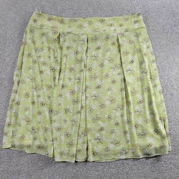 Sandra Darren Womens Suit Set 24W Green 2 Piece Jacket Floral Midi Skirt Career - Picture 6 of 16